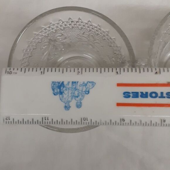 4 -pc Vintage MCM Anchor Hocking depression glass cream/sugar/cups - Picture 10 of 10